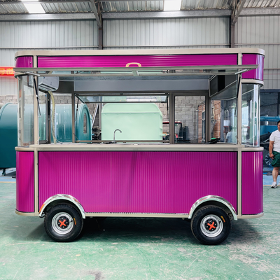 Elektrische mobile gebratene Hühnchen-Combo-Cola-Getränke-Truck von Eiscreme Milch Tee Essen