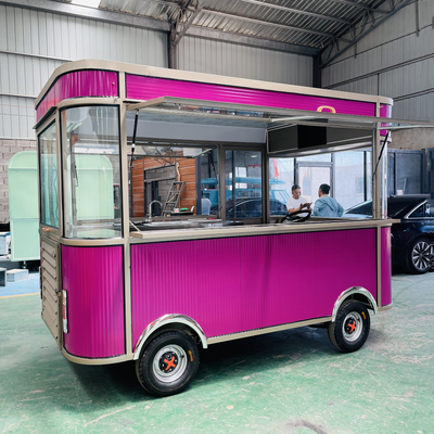 Elektrische mobile gebratene Hühnchen-Combo-Cola-Getränke-Truck von Eiscreme Milch Tee Essen