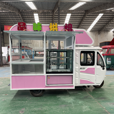 110v/220v Spannungsbetriebe Mehrzweckfahrzeuge Elektrische Fastfood Snacks Dreiradfahrzeug Pedicab