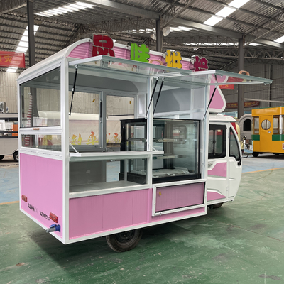110v/220v Spannungsbetriebe Mehrzweckfahrzeuge Elektrische Fastfood Snacks Dreiradfahrzeug Pedicab