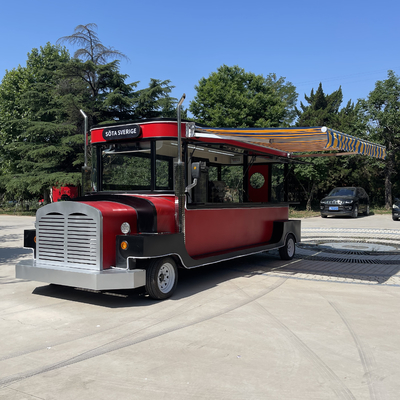 Elektrischer mobiler Lebensmittelwagen für kalte Getränke Fruchtsaft Bier Milch Tee Kaffee und Snacks