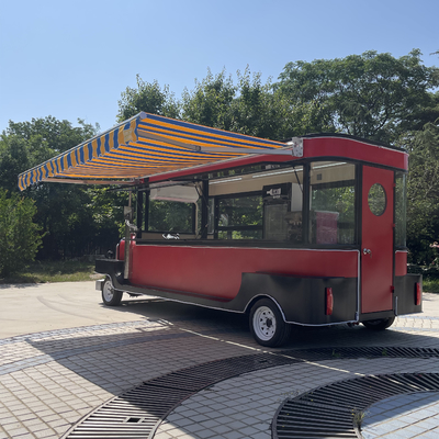 Elektrischer mobiler Lebensmittelwagen für kalte Getränke Fruchtsaft Bier Milch Tee Kaffee und Snacks