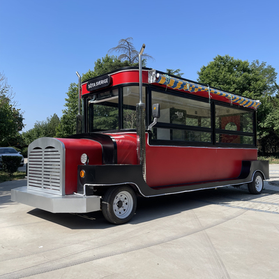 Elektrischer mobiler Lebensmittelwagen für kalte Getränke Fruchtsaft Bier Milch Tee Kaffee und Snacks