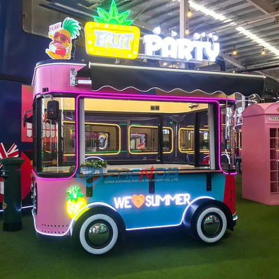 4 Straßenräder Elektrisches Mobilwagen für Snacks und Getränke
