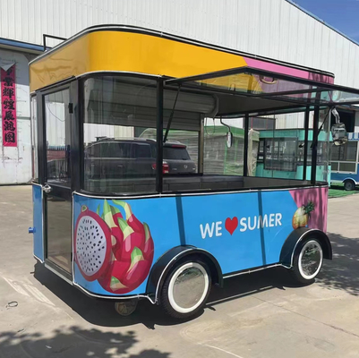 4 Straßenräder Elektrisches Mobilwagen für Snacks und Getränke