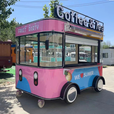 4 Straßenräder Elektrisches Mobilwagen für Snacks und Getränke