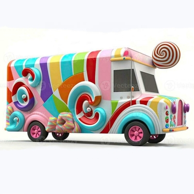 Batteriebetriebener Mehrzweck-Gastronomiewagen für Süßigkeiten Obst, Nüsse und Gemüse