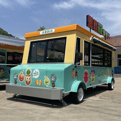Batteriebetriebener Mehrzweck-Gastronomiewagen für Süßigkeiten Obst, Nüsse und Gemüse