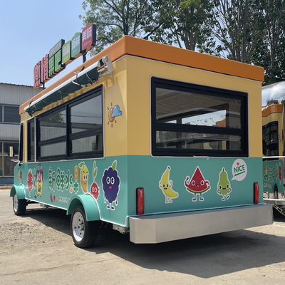 Batteriebetriebener Mehrzweck-Gastronomiewagen für Süßigkeiten Obst, Nüsse und Gemüse