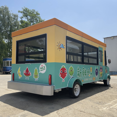 Batteriebetriebener Mehrzweck-Gastronomiewagen für Süßigkeiten Obst, Nüsse und Gemüse