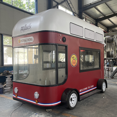 Mobilverkauf von Fruchtsalat Getränke Kaffee Milch Tee Bier Eiscreme Mobilwagen