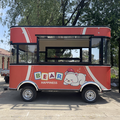 Handwerkliche Fähigkeiten Mobil gebratenes Huhn Cola-Combos Getränke Essen Snack Truck Boutique-Wagen