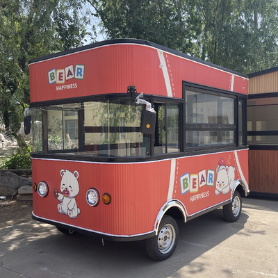 Handwerkliche Fähigkeiten Mobil gebratenes Huhn Cola-Combos Getränke Essen Snack Truck Boutique-Wagen