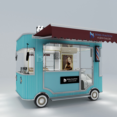 Elektrische mobile Haarschneiderei Barbershop Style Design Van Truck Trailer Cart für 2023