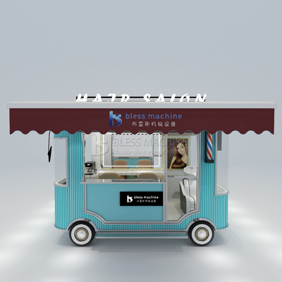 Elektrische mobile Haarschneiderei Barbershop Style Design Van Truck Trailer Cart für 2023