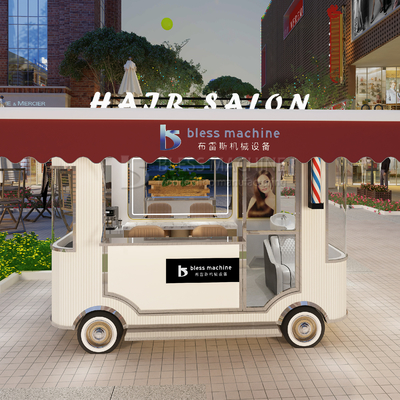 Elektrische mobile Haarschneiderei Barbershop Style Design Van Truck Trailer Cart für 2023