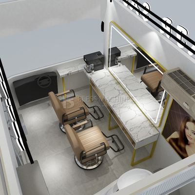 Elektrische mobile Haarschneiderei Barbershop Style Design Van Truck Trailer Cart für 2023