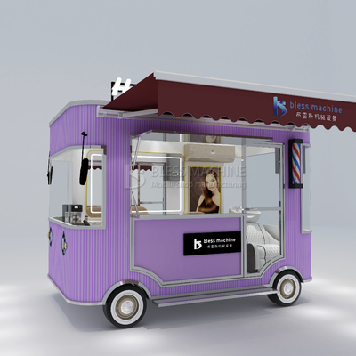 Elektrische Mobilfunk-Haarschneiderei Barbershop Style Design Van Truck Anhängerwagen für Landwirte