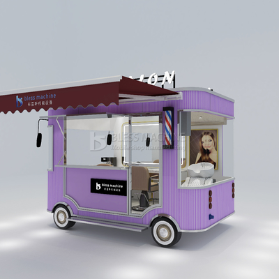 Elektrische Mobilfunk-Haarschneiderei Barbershop Style Design Van Truck Anhängerwagen für Landwirte
