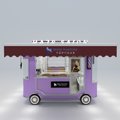 Elektrische Mobilfunk-Haarschneiderei Barbershop Style Design Van Truck Anhängerwagen für Landwirte