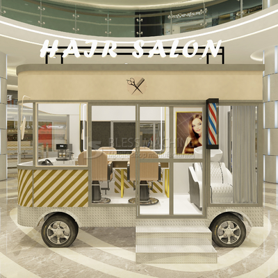 2023 Elektrisch Mobil Haarschnitt Salon Barbier Shop Stil Design Van Truck Anhänger Wagen