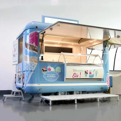Hotdog-Wagen Eiscreme Bierbar und Softdrinks Mobil-Lebensmittel-Lkw 600 KG bis 1400 KG
