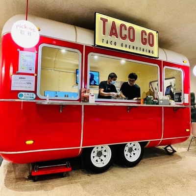 Hotdog-Wagen Eiscreme Bierbar und Softdrinks Mobil-Lebensmittel-Lkw 600 KG bis 1400 KG