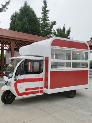 Getränke Kaffee-Van für Mehlmühle Anwendungsdesign Elektrische Dreirad-Ape Food Truck