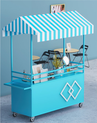 Multifunktionelle Kaffeekutschen Nahrungsmittelanhänger mobile Lebensmittelkarre Eiscreme Mini-Lebensmittel-Truck