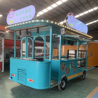 4 Räder mobile Nahrungsmittelfahrzeuge für Hot Dog-Wagen und Catering-Konzession Kaffee-Food-Anhänger