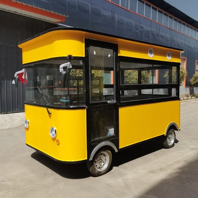 4 Räder mobile Nahrungsmittelfahrzeuge für Hot Dog-Wagen und Catering-Konzession Kaffee-Food-Anhänger