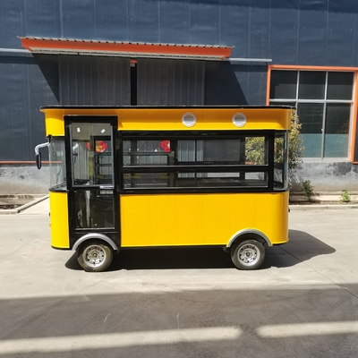 4 Räder mobile Nahrungsmittelfahrzeuge für Hot Dog-Wagen und Catering-Konzession Kaffee-Food-Anhänger