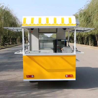 Mehrzweckmobiles Elektro-Fastfood-Dreifahrrad mit 3 Straßenrädern 3.8*1.6*2.35m