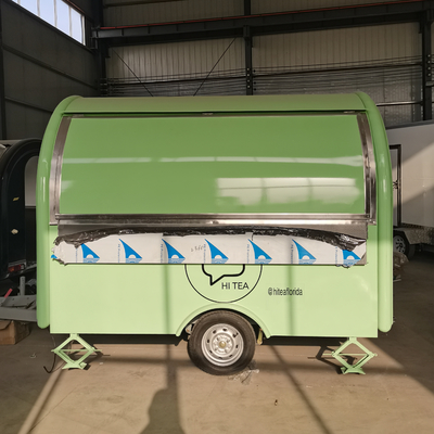 Mobile Kaffee Milch Tee Fast Food Snack Schleppwagen Wagen für Milchprodukte erschwinglich