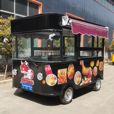 Elektro-Fernfahrzeug-Fried Chicken Combo Cart für Snacks und Getränke