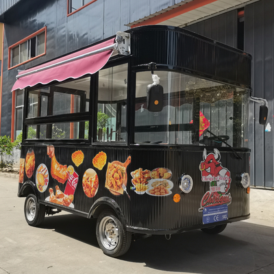 Elektro-Fernfahrzeug-Fried Chicken Combo Cart für Snacks und Getränke