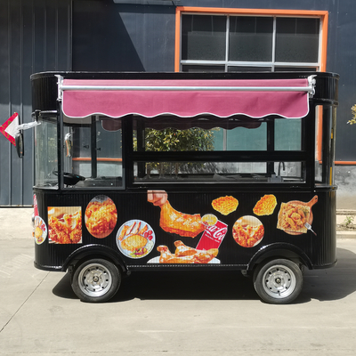Elektro-Fernfahrzeug-Fried Chicken Combo Cart für Snacks und Getränke
