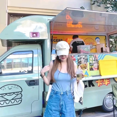 Lebensmittelkorb Getränke Verkaufswagen Outdoor Mobile Fast Food Anhänger für personalisierte Mobilgeräte