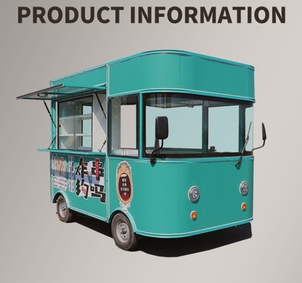 Außenbetrieb Motor Food Truck Van Küche Square Style Elektrische Eiscreme Auto 4x2