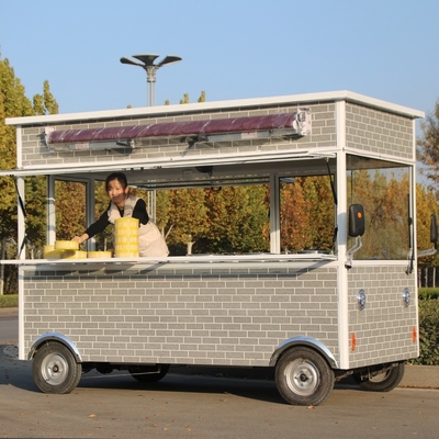 110v/220v Elektrische Verkaufswagen Hot Dog mobiler Lebensmittelwagen mit Sojabohnenmaterial