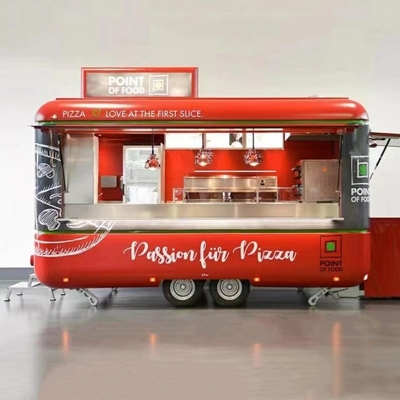1.5KW-4.5KW Mini Edelstahl Mobil Hotdog Fastfood-Wagen
