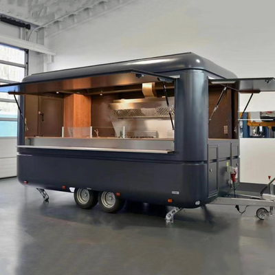 1.5KW-4.5KW Mini Edelstahl Mobil Hotdog Fastfood-Wagen
