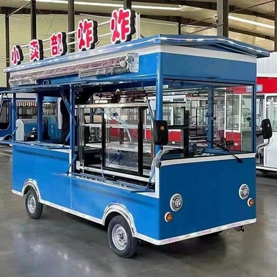 TUNE Solarzellen Kiosk-Shop Van Kaffee Hot Dog Anhänger Wagen Straßenansicht Wagen Bus Food Truck