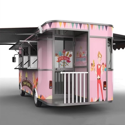 TUNE Solarzellen Kiosk-Shop Van Kaffee Hot Dog Anhänger Wagen Straßenansicht Wagen Bus Food Truck