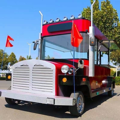 Gewerbliche Speisewagen kundenspezifische elektrische Verkäuferkarren Hot Dog Mobil-Lebensmittel-Truck 4Räder