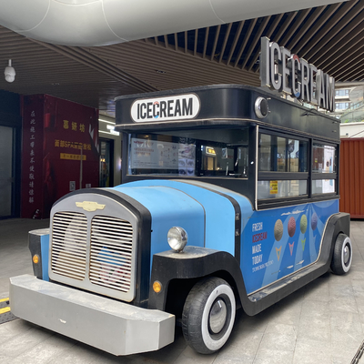 Gewerbliche Speisewagen kundenspezifische elektrische Verkäuferkarren Hot Dog Mobil-Lebensmittel-Truck 4Räder