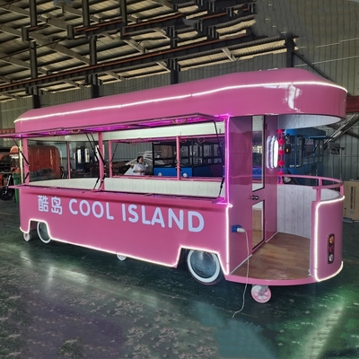 110v/220v Spannung 2022 Mobile Food Snack Eiscreme Kaltes Getränk Kaffee Milchtee Van Truck Trailer Boutique