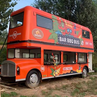Multifunktionales Straßen-Food-Wagen für die Fastfood-Snack-Catering