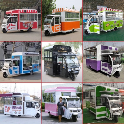 Rohstoffhandel Mehrzweckmobiles Elektro-Dreifahrrad für Snacks und Getränke im Jahr 2022