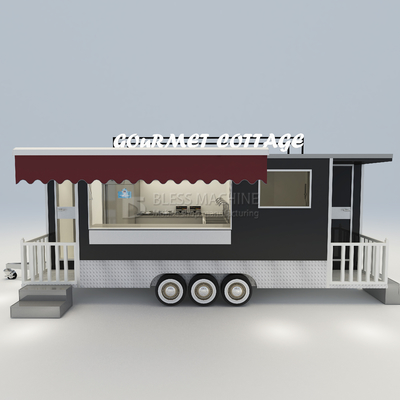 Bequem ausgestattetes Mobilhaus Cottage Food Snack Schleppwagen mit Toilette und Bett
